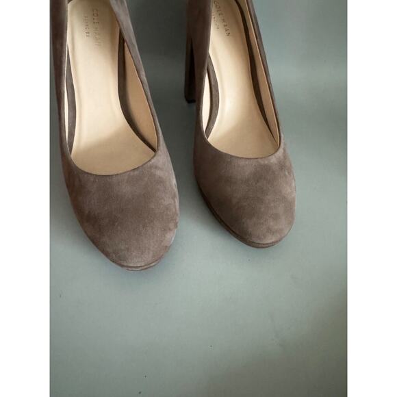 Cole Haan Women's Renner Grand Pump Morel Suede Block Heel Size 9.5 New - Picture 7 of 10